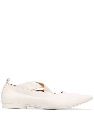 Uma Wang ballerines à bout pointu - Blanc