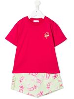 Pinko Kids ensemble haut-short à imprimé cachemire - Rose