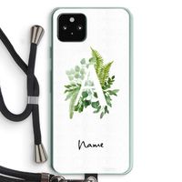 Green Brush: Pixel 5a 5G Transparant Hoesje met koord