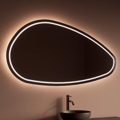 Badkamerspiegel Gliss Design Sirius | 120x71 cm | Directe en indirecte LED verlichting | Sensor bediening | Met spiegelverwarming