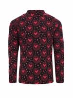 LOOXS Little winter t-shirt meisjes - bruin - harten/longsleeve