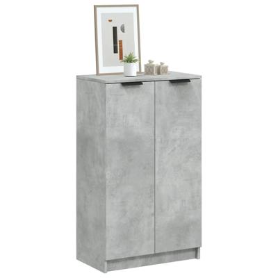 Schoenenkast 59x35x100 cm bewerkt hout betongrijs