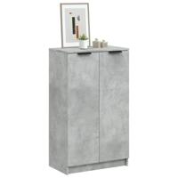 Schoenenkast 59x35x100 cm bewerkt hout betongrijs