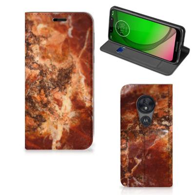 Motorola Moto G7 Play | Standcase | Marmer Bruin
