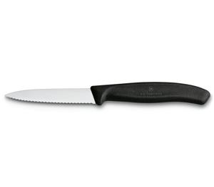 Victorinox Schilmes Swiss Classic - Zwart - Spits/Gekarteld - 8 cm