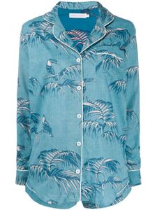Desmond & Dempsey ensemble de pyjama imprimé - Bleu
