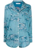 Desmond & Dempsey ensemble de pyjama imprimé - Bleu