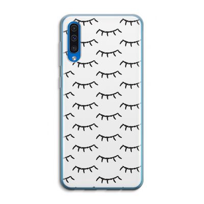 Wimpers: Samsung Galaxy A50 Transparant Hoesje