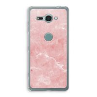 Roze marmer: Sony Xperia XZ2 Compact Transparant Hoesje