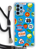 Fruitsticker: Samsung Galaxy A52 Transparant Hoesje met koord