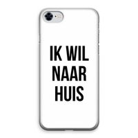 Ik wil naar huis: iPhone 8 Transparant Hoesje