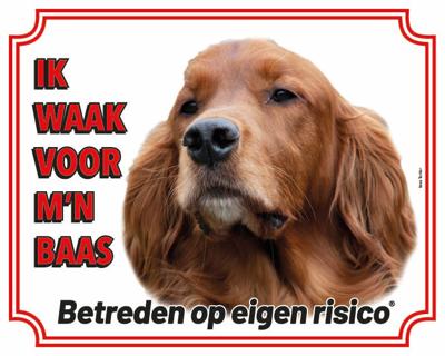 Ierse Terrier Waakbord Ierse Terrier Waakbord