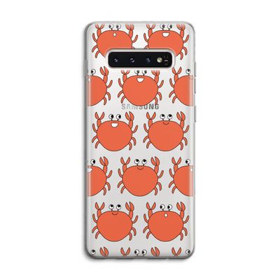Krab: Samsung Galaxy S10 4G Transparant Hoesje