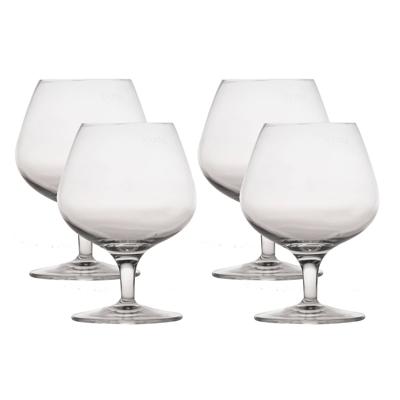 Michelangelo Master luxe cognacglazen - transparant - 4x stuks - 395 ml