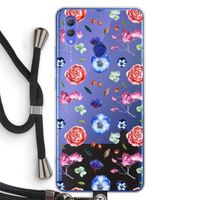 Bloemetjes: Honor Note 10 Transparant Hoesje met koord
