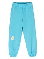 Natasha Zinko Kids pantalon de jogging en coton à fleurs - Bleu