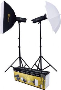 Linkstar LFK-250D apparatuurset voor fotostudio Zwart