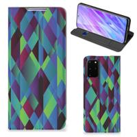 Samsung Galaxy S20 Plus Stand Case Abstract Green Blue Samsung Galaxy S20 Plus Stand Case Abstract Green Blue