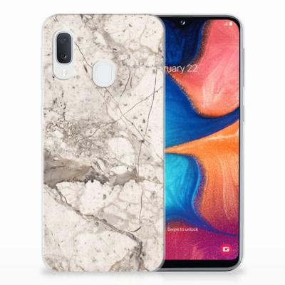 Samsung Galaxy A20e | TPU | Siliconen hoesje | Marmer Beige