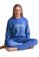 Cocodream velours meisjes pyjama - Magical Dreams - Warme winter kinderpyjama
