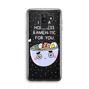 I'm A Hopeless Ramen-Tic For You: Samsung Galaxy J8 (2018) Transparant Hoesje