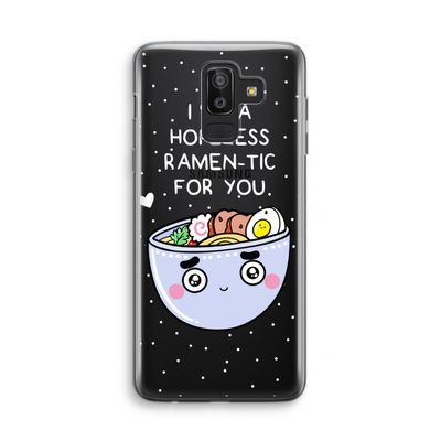 I'm A Hopeless Ramen-Tic For You: Samsung Galaxy J8 (2018) Transparant Hoesje