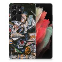Samsung Galaxy S21 Ultra | Siliconen hoesje | met foto Badges Samsung Galaxy S21 Ultra | Siliconen hoesje | met foto Badges