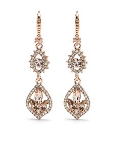 Marchesa Notte boucles d'oreilles pendantes serties de cristaux
