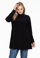 Yoek Blouse A-lijn | Zwart | Maat 50/52