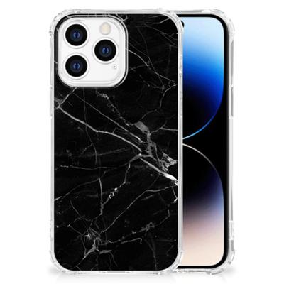 iPhone 14 Pro Anti-Shock Hoesje Marmer Zwart - Origineel Cadeau Vader iPhone 14 Pro Anti-Shock Hoesje Marmer Zwart - Origineel Cadeau Vader