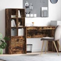 Bureau met lade 2 pcs Gerookt eiken