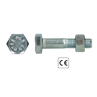 pgb-Europe PGB-FASTENERS | SB-bout CE 8.8 EN15048-1 M16x130 Zn | 25 st P15048801016001303