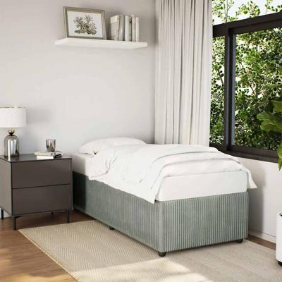 Bedframe zonder matras 80x200 cm fluweel lichtgrijs