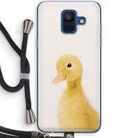 Duke: Samsung Galaxy A6 (2018) Transparant Hoesje met koord