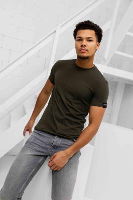 Dsquared2 D9M205720 T-Shirt Heren Donkergroen - Maat M - Kleur: Donkergroen | Soccerfanshop