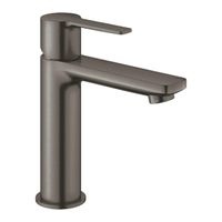 GROHE Lineare waterbesparende wastafelkraan s-size m. gladde body brushed hard graphite 23106AL1 - thumbnail