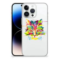iPhone 14 Pro Max Telefoonhoesje met Naam Cat Color