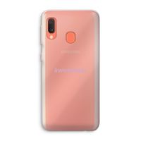 kwetsbaar: Samsung Galaxy A20e Transparant Hoesje