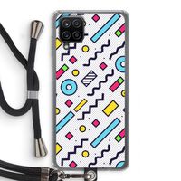 8-bit N°8: Samsung Galaxy A12 Transparant Hoesje met koord
