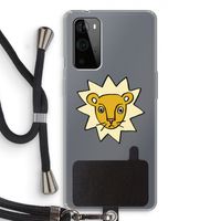Kleine leeuw: OnePlus 9 Pro Transparant Hoesje met koord