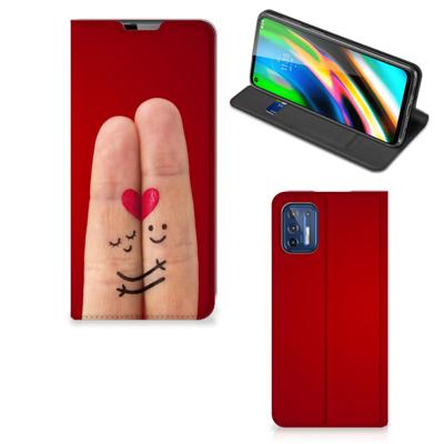 Motorola Moto G9 Plus Hippe | Standcase | Liefde - Origineel Romantisch Cadeau