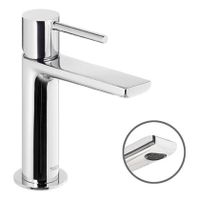 Wastafelkraan Tres Max | Opbouw | Mengkraan | Standaard model | 1-hendel | Rond | Chroom