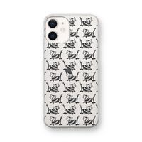 Zwarte poes: iPhone 12 mini Transparant Hoesje