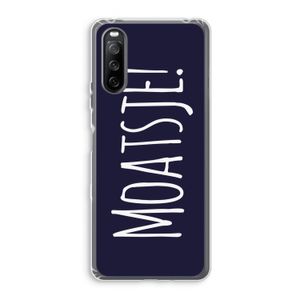 Moatsje!: Sony Xperia 10 III Transparant Hoesje