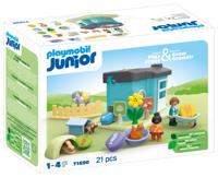 PLAYMOBIL Junior - Dierenpension met voedseldispenser constructiespeelgoed 71690