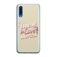 Pizza is the answer: Samsung Galaxy A50 Transparant Hoesje
