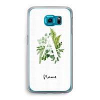 Green Brush: Samsung Galaxy S6 Transparant Hoesje