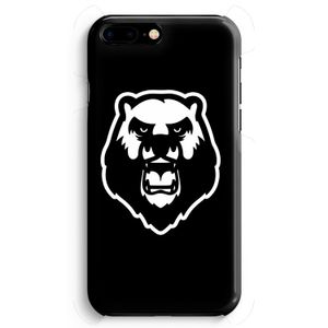 Angry Bear (black): Volledig Geprint iPhone 7 Plus Hoesje