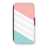 Strepen pastel: iPhone 8 Flip Hoesje