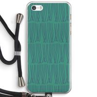 Swirls: iPhone 5 / 5S / SE Transparant Hoesje met koord